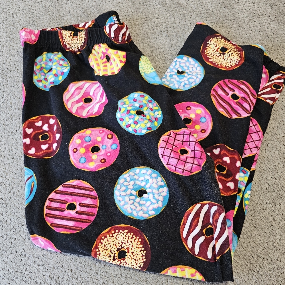 Cute donut legging capris